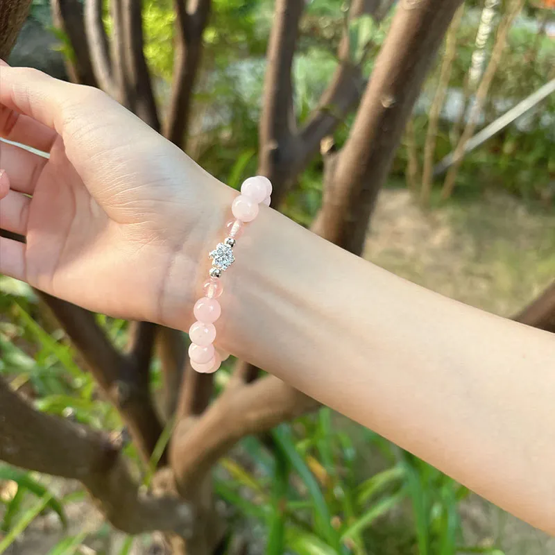 BNNYW Natural Strawberry Quartz Bracelets Unisex-1