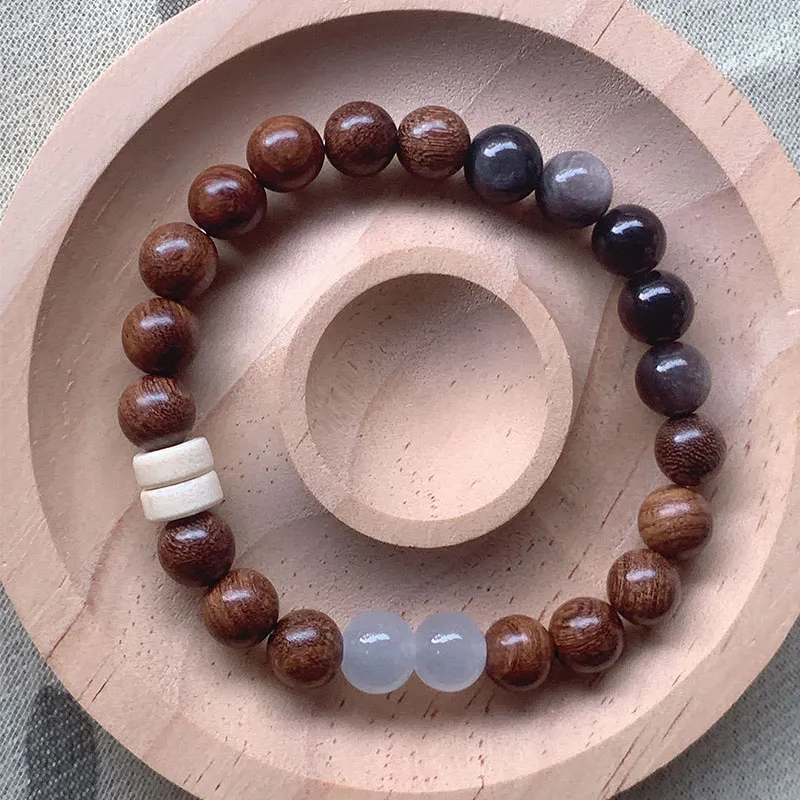 BNNYW Golden Sandalwood Bracelets Unisex-5