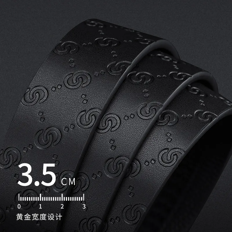 Cheekkiss Cow Leather Belts Men's 3.5cm-4