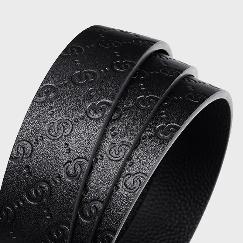Cheekkiss Cow Leather Belts Men's 3.5cm-3