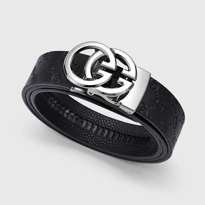 Cheekkiss Cow Leather Belts Men's Gunmetal, Gold 3.5cm-20