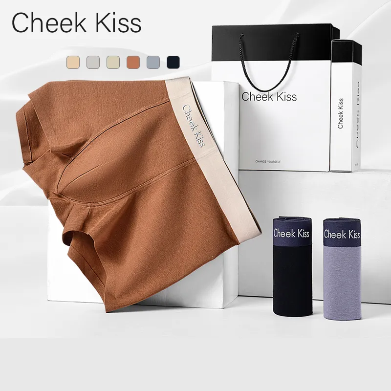 Cheekkiss Underwear Gift Box Men's Comfortable And Breathable Four Corner Boxer Shorts 3 Pack-2