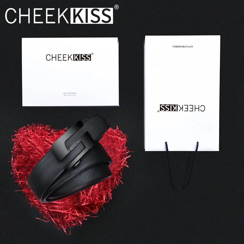 Cheekkiss Cow Leather Belt Men's 3.5cm-5