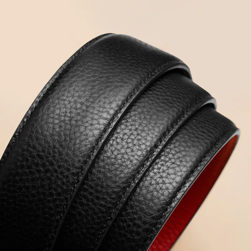 Cheekkiss Cow Leather Belts Men's 3.5cm-4