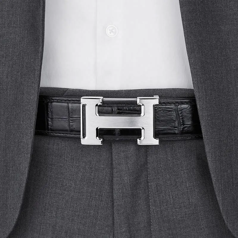 Cheekkiss Top Grain Cow Leather Belts Men's 3.8cm-1