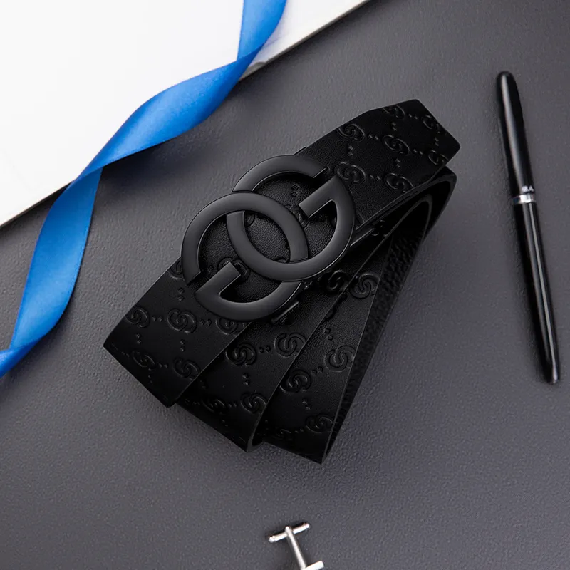 Cheekkiss Cow Leather Belts Men's 3.5cm-4