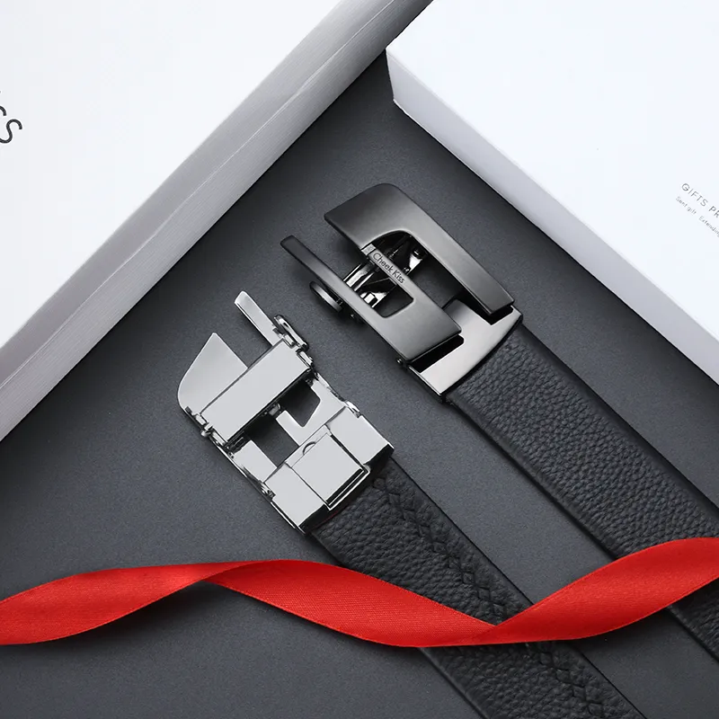 Cheekkiss Cow Leather Belt Men's 3.5cm-2