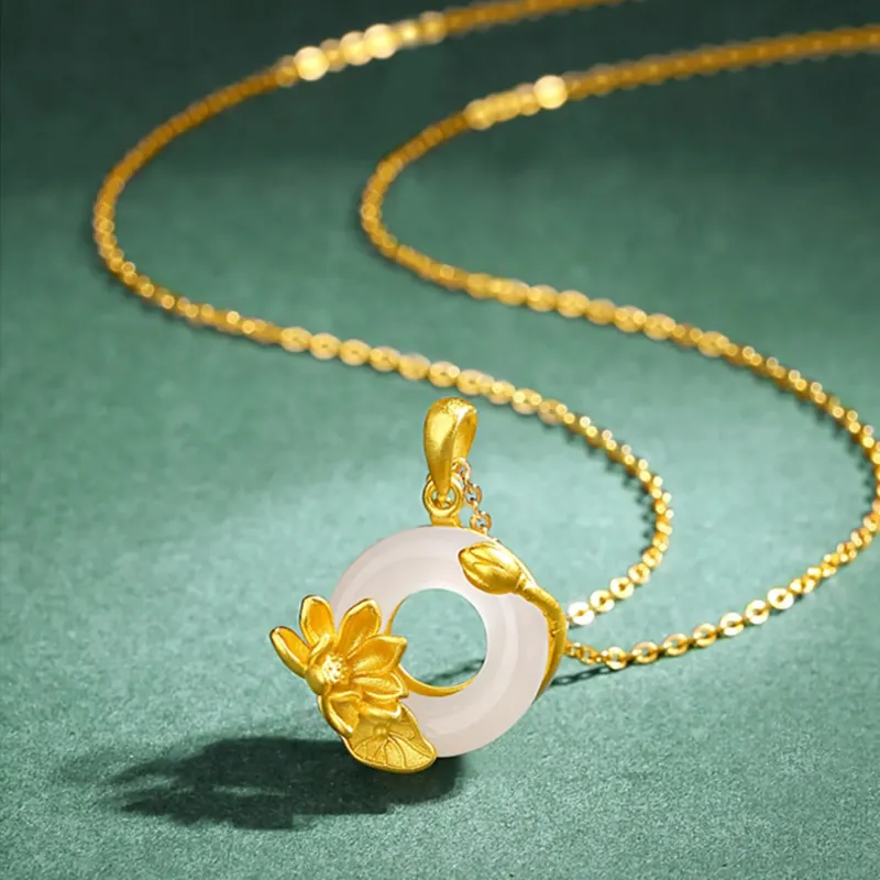 MUSHIFEN Chalcedony Necklaces Women's-1
