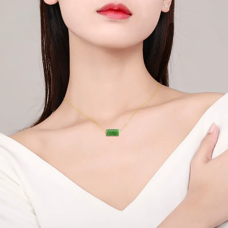 MUSHIFEN Hetian Jade Necklaces Jasper Unisex-3