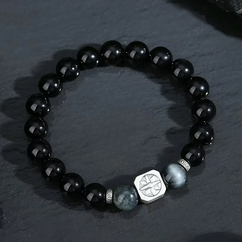 MUSHIFEN Obsidian Bracelets Men's-2