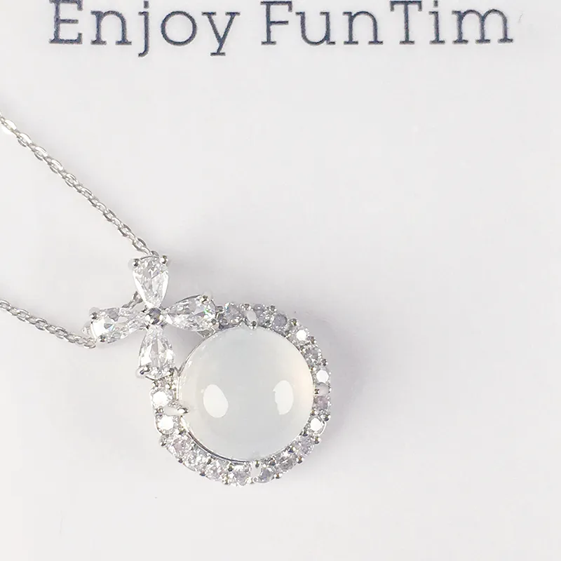 MUSHIFEN Chalcedony Necklaces Women's-3