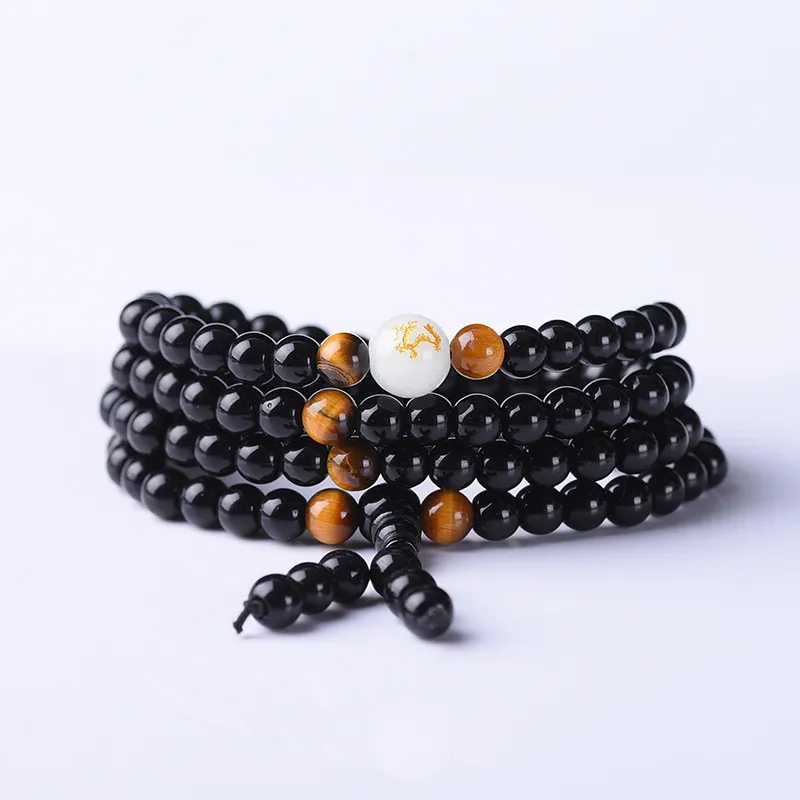 MUSHIFEN Obsidian Bracelets Unisex-2
