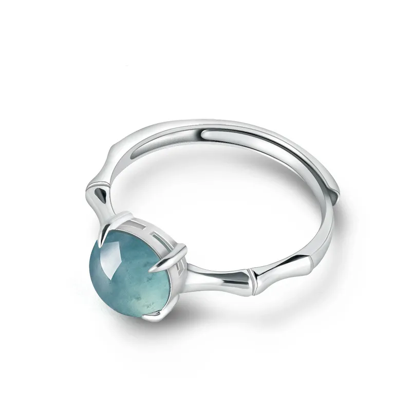 MUSHIFEN Glutinous Jade Jadeite Rings Women's-3