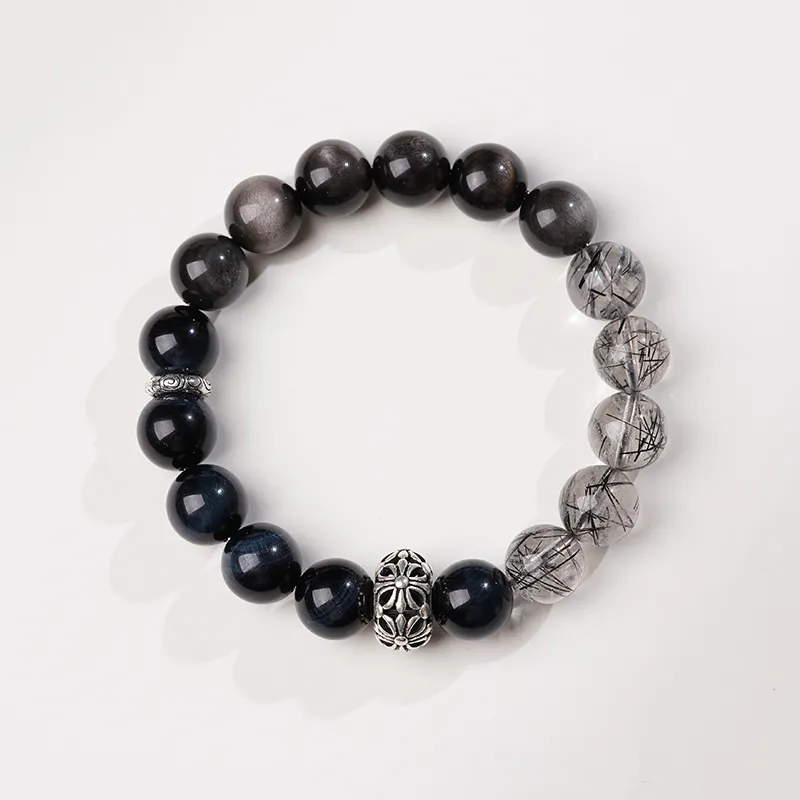 MUSHIFEN Obsidian Jade Bracelets Unisex-3
