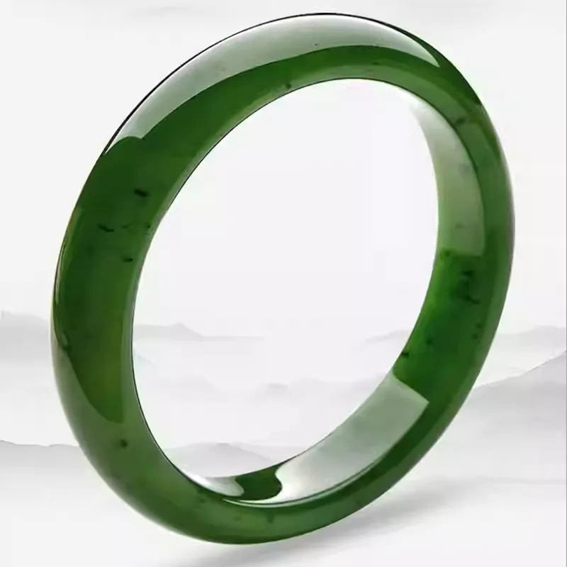 MUSHIFEN Hetian Jade Bangles Jasper Women's-1