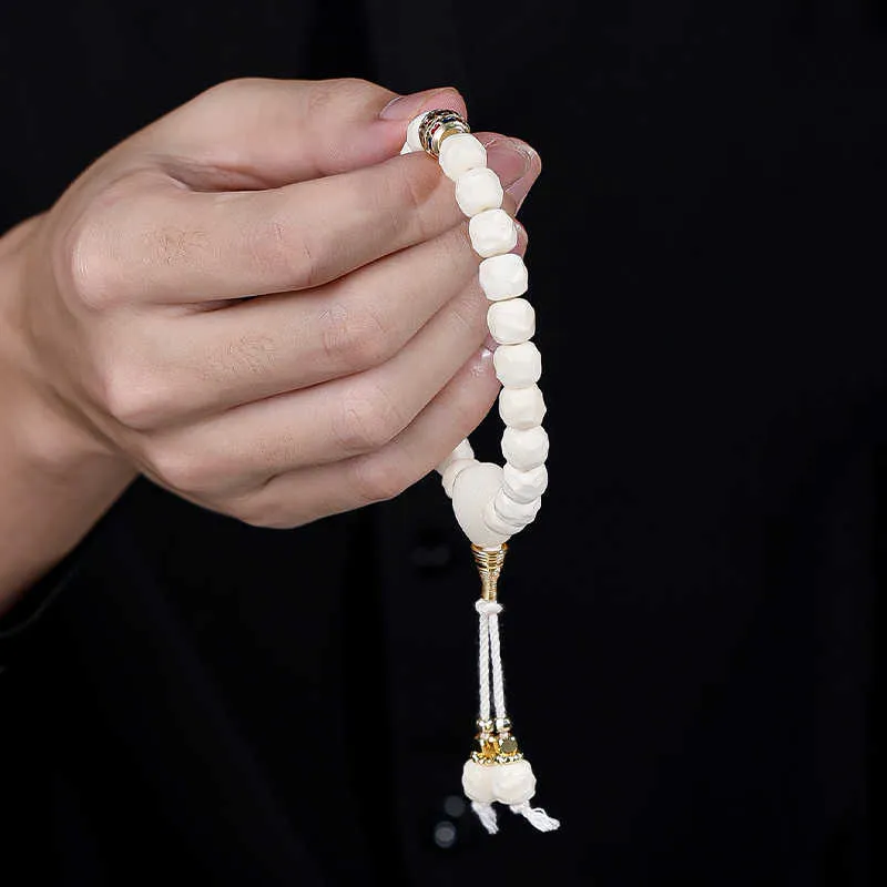 MUSHIFEN White Jade Bodhi Bracelets Women's-4