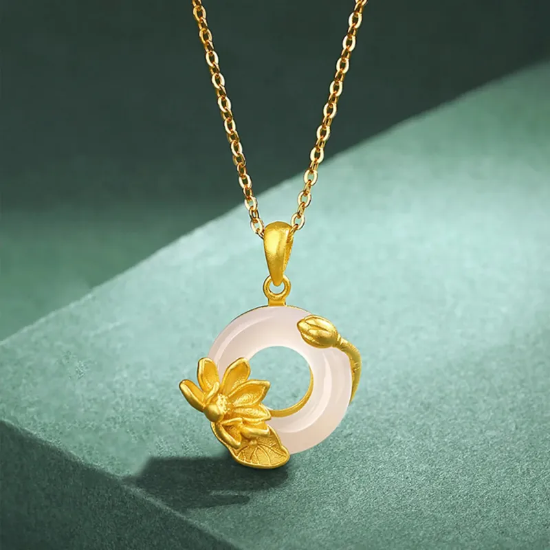 MUSHIFEN Chalcedony Necklaces Women's-6