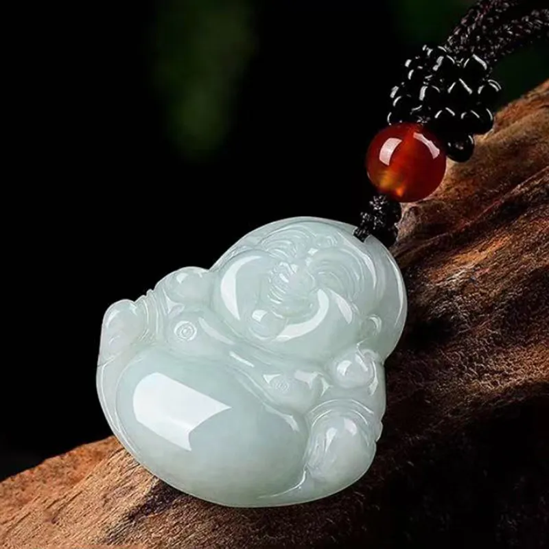 MUSHIFEN Bean Type Jadeite Necklaces Women's-1