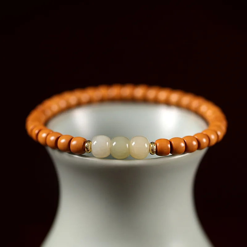 MUSHIFEN Olive Pit Bracelets Unisex-2