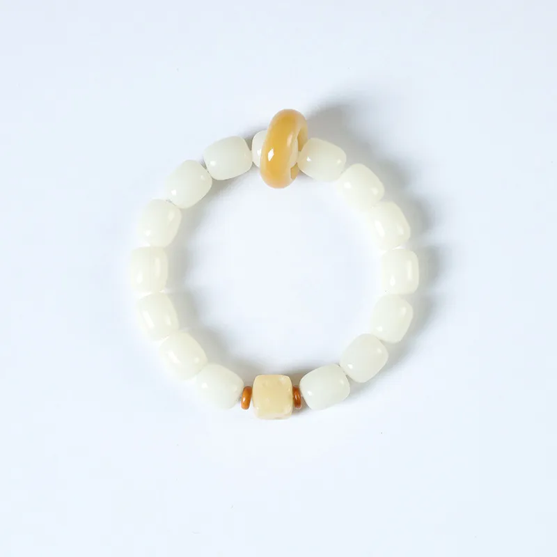 MUSHIFEN White Jade Bodhi Bracelets Unisex-3