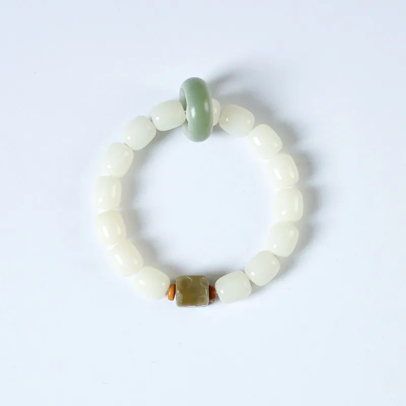 MUSHIFEN White Jade Bodhi Bracelets Unisex-7