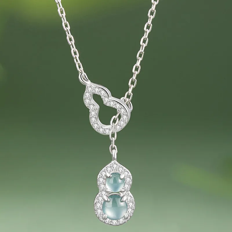 MUSHIFEN Glutinous Jade Jadeite Necklaces Women's-1