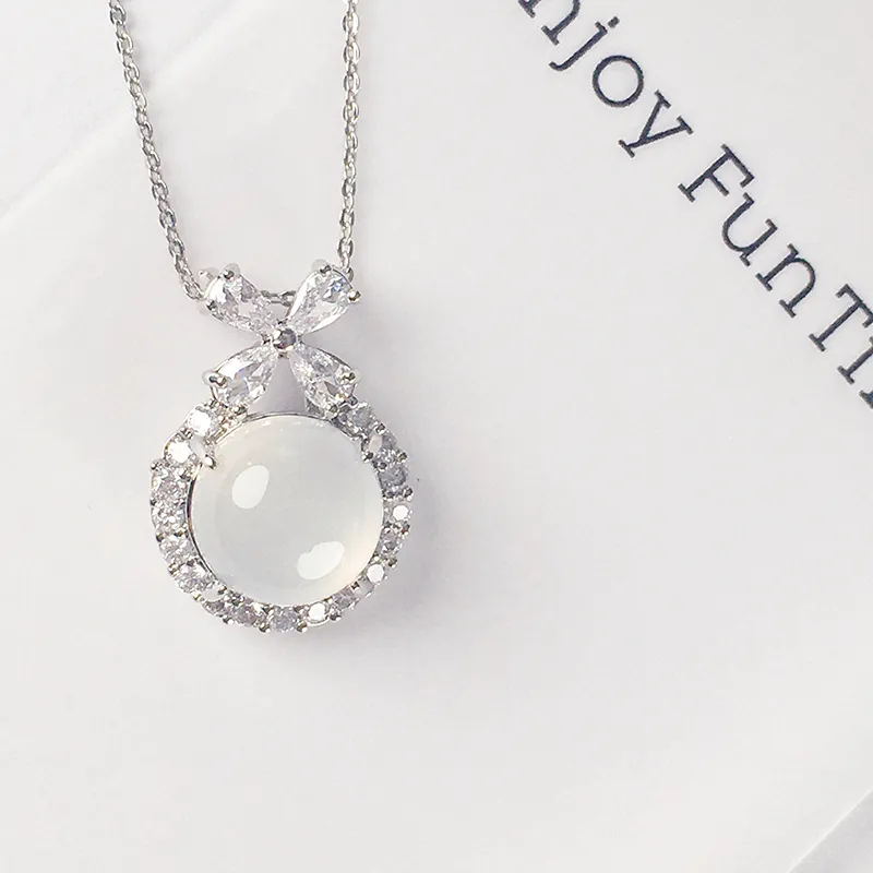 MUSHIFEN Chalcedony Necklaces Women's-1