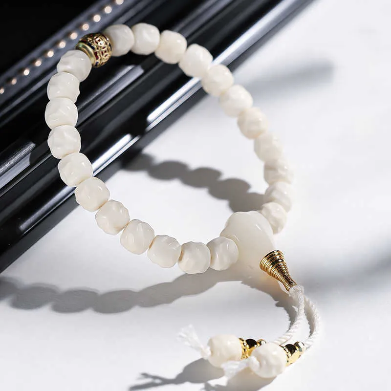 MUSHIFEN White Jade Bodhi Bracelets Women's-3