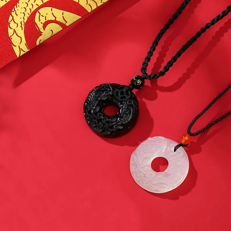 MUSHIFEN Chalcedony Jade Necklaces Unisex-7