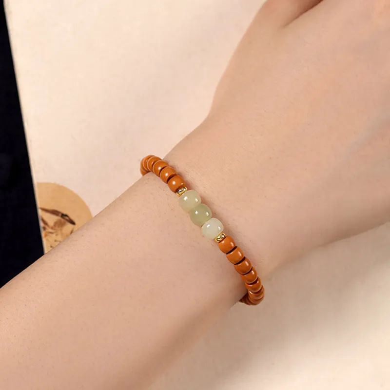 MUSHIFEN Olive Pit Bracelets Unisex-3