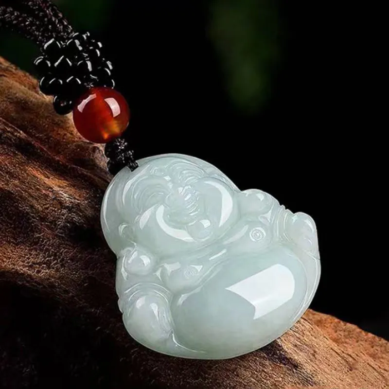 MUSHIFEN Bean Type Jadeite Necklaces Women's-4