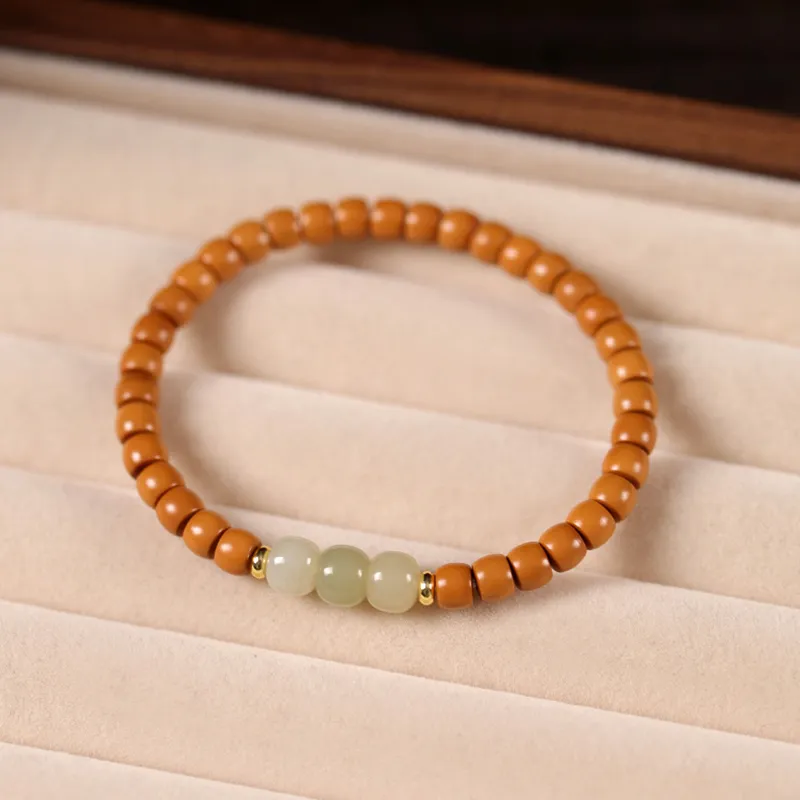 MUSHIFEN Olive Pit Bracelets Unisex-1