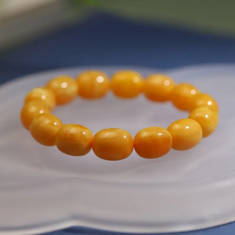 MUSHIFEN Beeswax Jujube Bead Fortune Bracelet # Good Luck Women's-3
