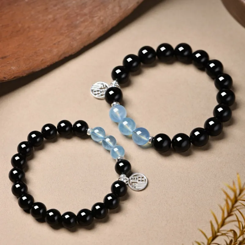 MUSHIFEN Obsidian Bracelets Unisex-3