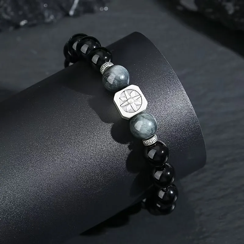 MUSHIFEN Obsidian Bracelets Men's-3