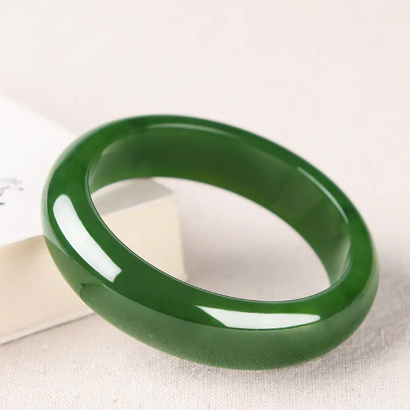 MUSHIFEN Hetian Jade Bangles Jasper Women's-4