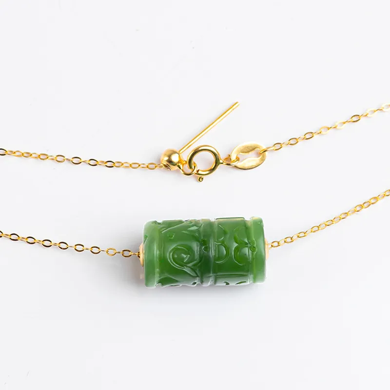 MUSHIFEN Hetian Jade Necklaces Jasper Unisex-4