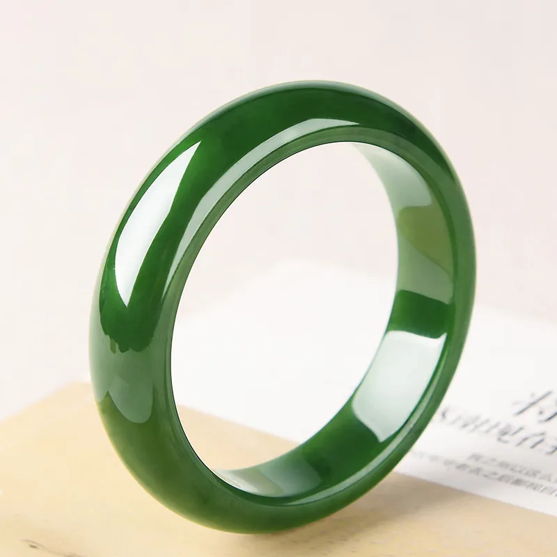 MUSHIFEN Hetian Jade Bangles Jasper Women's-1
