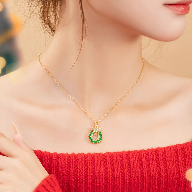 MUSHIFEN Glutinous Jade Jadeite Necklaces Women's-5