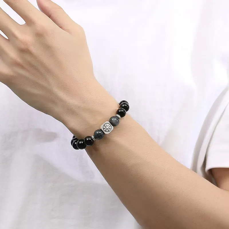 MUSHIFEN Obsidian Bracelets Men's-1