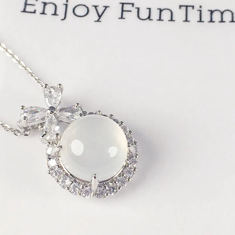 MUSHIFEN Chalcedony Necklaces Women's-2