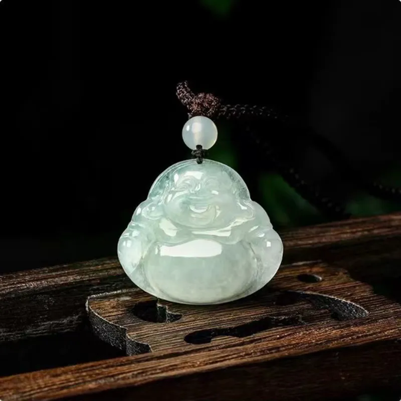 MUSHIFEN Bean Type Jadeite Necklaces Women's-3