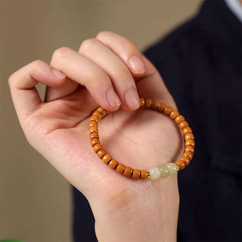 MUSHIFEN Olive Pit Bracelets Unisex-4