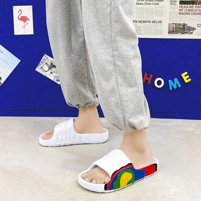 Colorful Creations Quiet Slip Resistant Odor Resistant Abrasion Resistant Slide Slippers Unisex Box-2