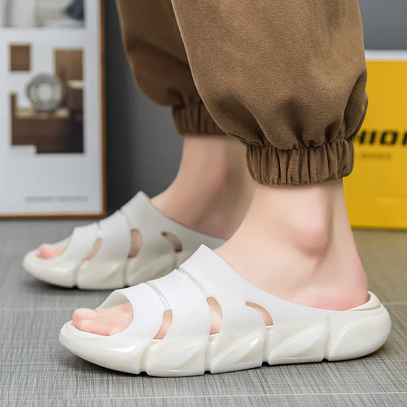 Colorful Creations Slip Resistant Abrasion Resistant Slide Slippers Men's-1