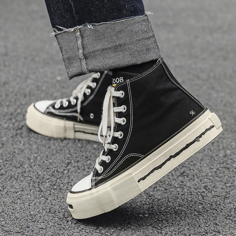 Colorful Creations Anti Slip Wear Resistant High Top Canvas Shoes Men's-3