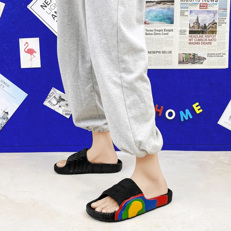 Colorful Creations Quiet Slip Resistant Odor Resistant Abrasion Resistant Slide Slippers Unisex Box-5