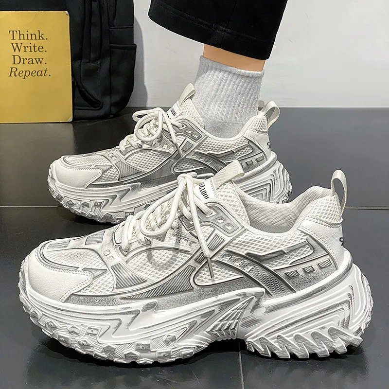 Colorful Creations Anti Slip Wear Resistant Chunky Sneakers Men's-2