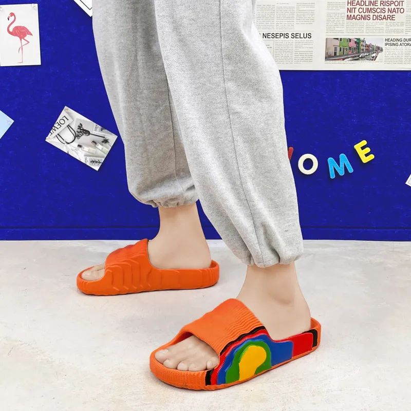 Colorful Creations Quiet Slip Resistant Odor Resistant Abrasion Resistant Slide Slippers Unisex Box-14