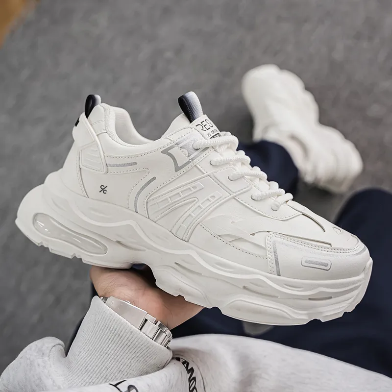 Colorful Creations Shock Absorbers With Slip Resistant And Abrasion Resistant Properties Chunky Sneakers Men's-1